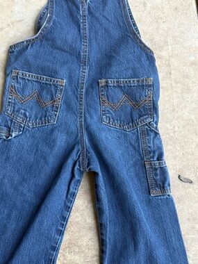 Vintage Wrangler Blue Denim Kids Overalls